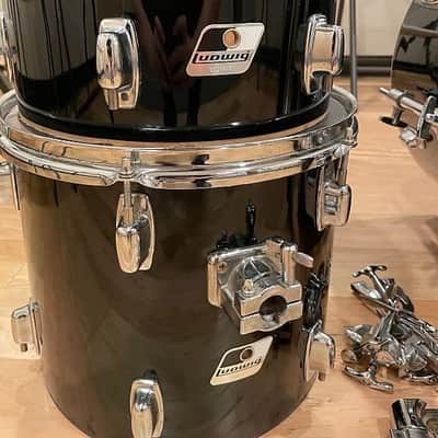 Ludwig 12/13/22 Rocker USA Drum Kit Set in Piano Black image 8