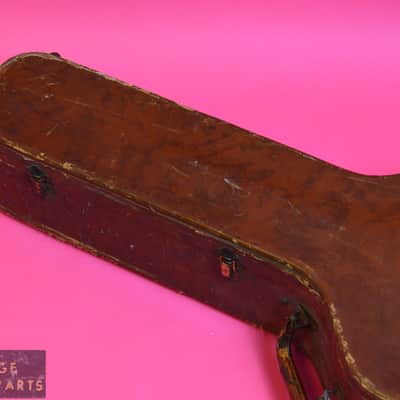 Vintage 1950's Gibson / Stone Badged / Brown Lined Hard Case 16" ES-175 J-45 J-50 175D image 9
