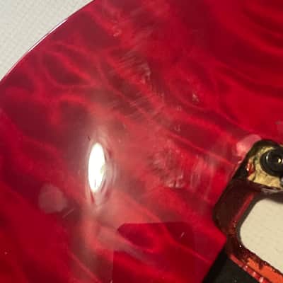 2000's Korean Ibanez RG320QS Red Quilt Sapele Top Basswood Guitar Body Edge Pro II Tremolo Ready image 5