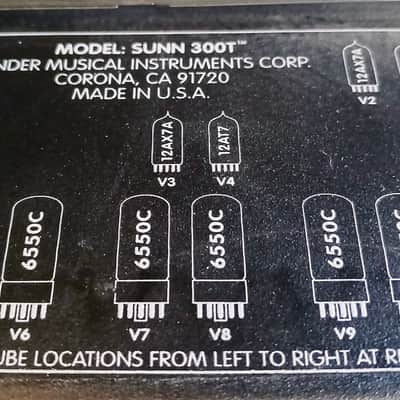 Sunn 300T Bass Amplifier Head image 11