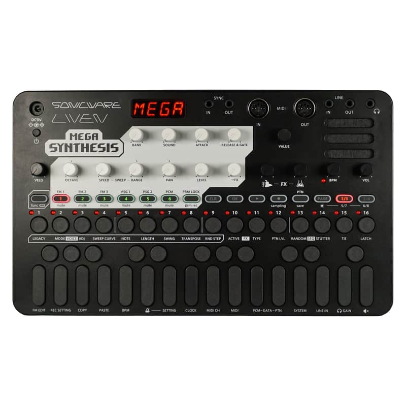 Sonicware LIVEN MEGA SYNTHESIS | Retro Game Music Composer (incl. PSU) image 1