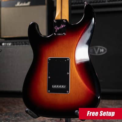 Fender American Professional Classic Stratocaster HSS Electric Guitar - 3-Color Sunburst with Gig Bag image 2