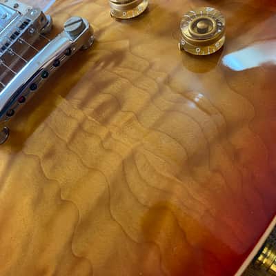 Gibson Les Paul Standard Hand-Selected & Bookmatched AAA Premium Quilted Heritage Sunburst 2014 OHSC imagen 17