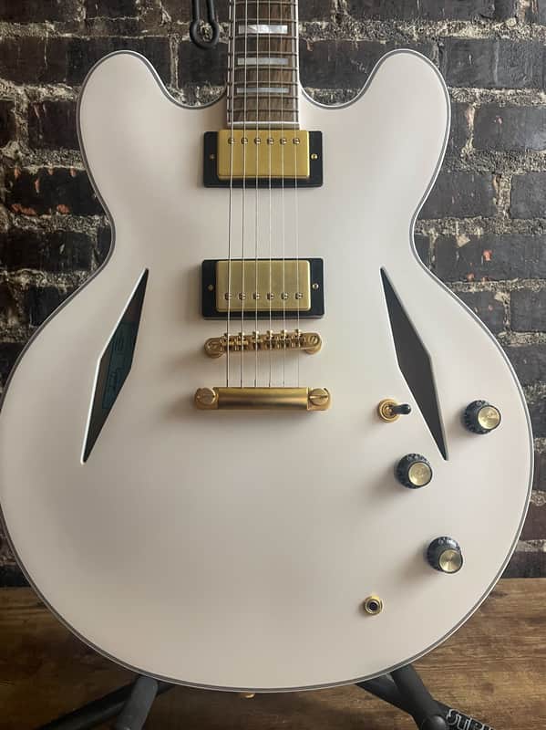 2022 Epiphone Emily Wolfe "White Wolfe" Signature Sheraton - Aged Bone White (USED) image 1