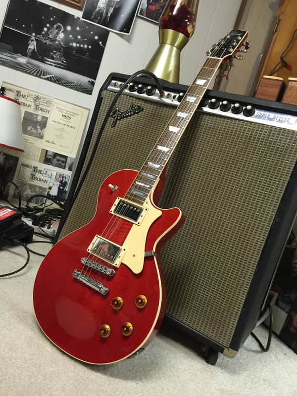 HERITAGE H 150 FLAME TOP GUITAR 2013 CHERRY image 1