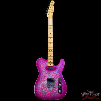 Fender Custom Shop Ron Thorn Masterbuilt 1968 Telecaster Maple Fingerboard Relic Pink Paisley image 3