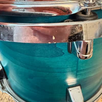 Taye Pro X 12” x 9” Tom 2010’s - Blue Satin with suspension mount image 10
