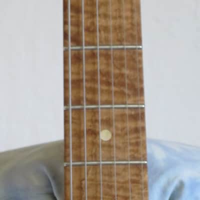 420 Guitars Strat Style  Natural Maple Burl image 7