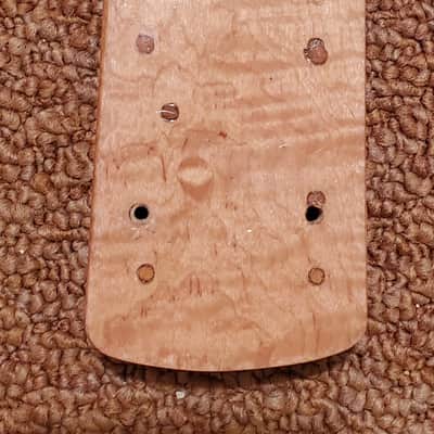 Flamed roasted satin 4 string bass neck image 12