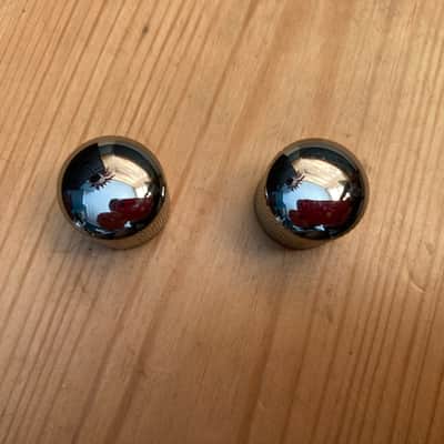 Fender Squier Affinity P Bass Guitar Chrome Knobs Set (pair) 2003 image 2