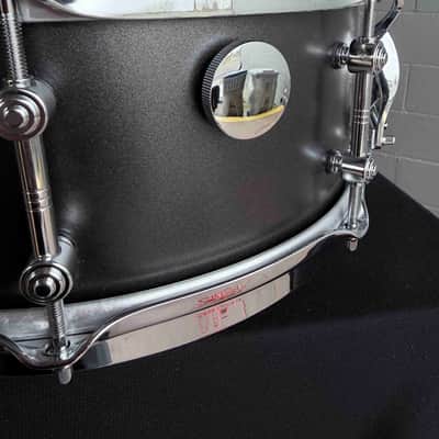 Gretsch 5.5x14" Mike Johnston Brooklyn Standard Snare Drum in Satin Black Metallic w/ Video Link image 5