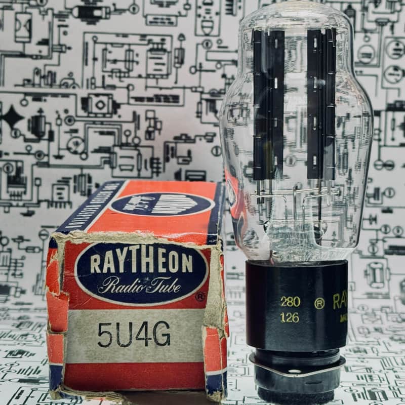 Raytheon 5U4G Rectifier Tube 1951 USA - Tested image 1