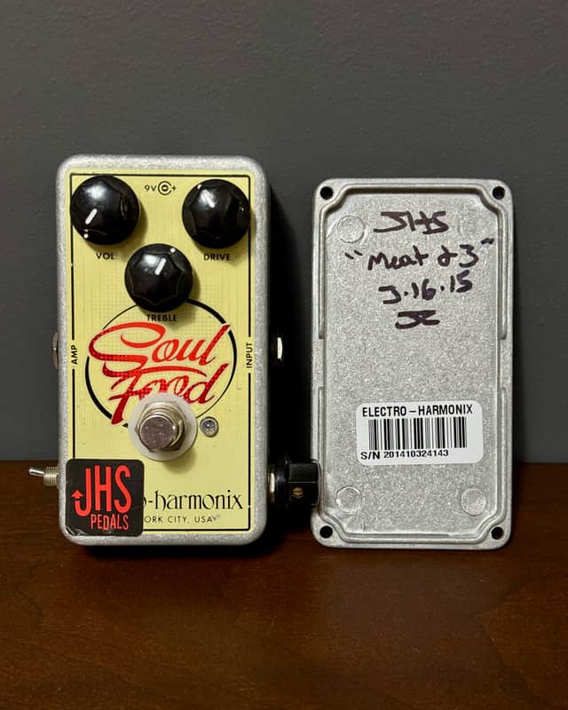 JHS Electro-Harmonix Soul Food with "Meat & 3" Mod 2014 - 2017 - Cream / Graphic image 1