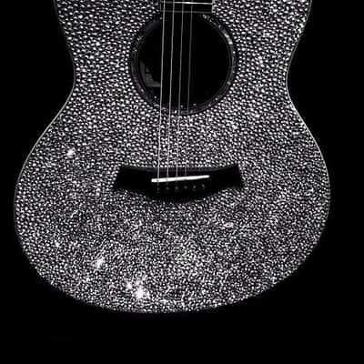 Taylor Swarovski guitar 2013 Swarovski/black image 2