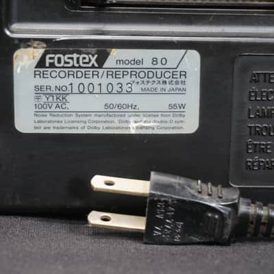 Fostex M80 80s/90s 8 Track Multi-Track 1/4" Reel-to-Reel Tape Recorder - 100V image 12