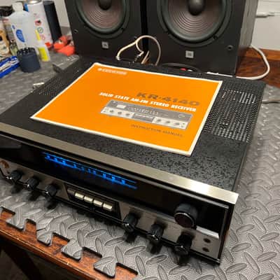 Kenwood KR-4140 classic stereo receiver with manual professionally restored image 5