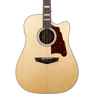 D'Angelico Premier Bowery Dreadnought Acoustic-Electric Guitar Regular Natural image 1