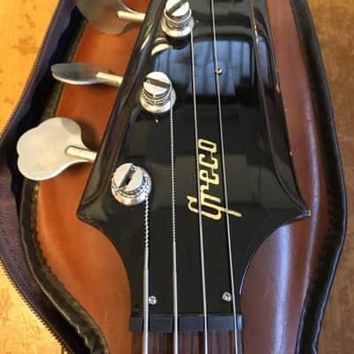 Greco TB 750 Thunderbird bass 1990 Tobacco burst classic MIJ with original leather gigbag image 8