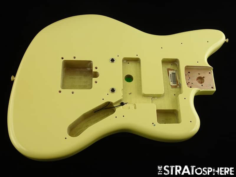 Fender Player II Jaguar Series BODY, Modern Guitar Parts Alder Hialeah Yellow image 1