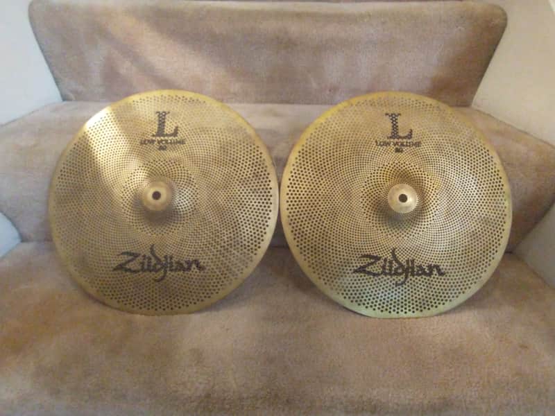 Zildjian L 80 Low Volume 14 inch hi hat cymbals excellent condition image 1