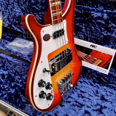 ♚MINT♚ULTRA RARE♚2012 Rickenbacker 4003 Stereo Bass♚ LUSH FIREGLO ♚ LEFT HANDED ♚GEM image 9
