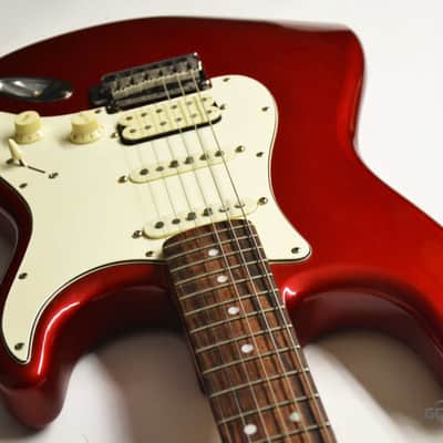 Squier by Fender  Standard Fat Stratocaster 2008 Candy Apple Red image 4