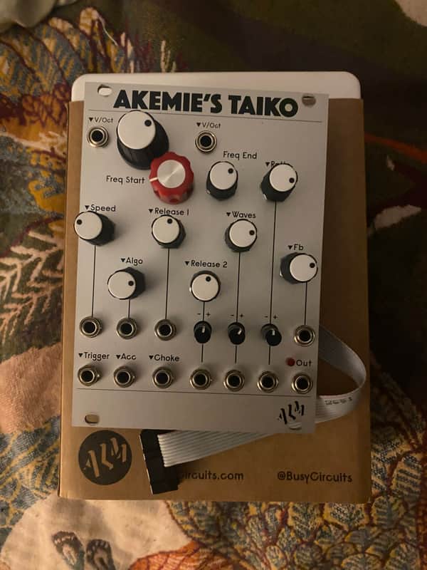 ALM/Busy Circuits ALM015 Akemie's Taiko Drum Voice Eurorack Synth Module 2021 - Present - Silver image 1