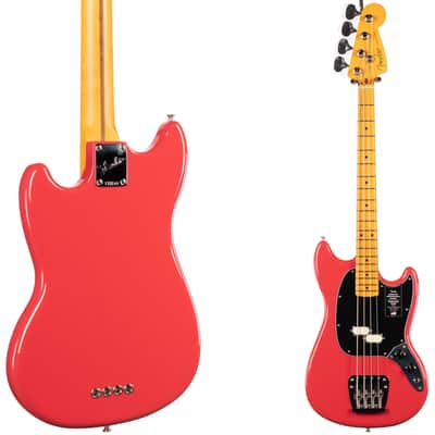 Fender American Professional Classic Mustang Bass Faded Dakota Red (042) image 7