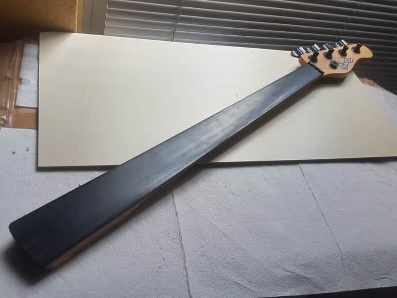 80's GODIN EBONY FRETLESS BASS NECK made in CANADA image 1