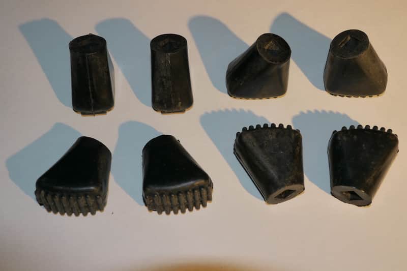 Ludwig Large Bass Drum Spur Rubber Feet 1980's image 1