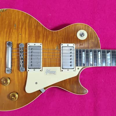 Gibson Les Paul Ultra Aged R9 BRAZILIAN ROSEWOOD Lemon drop (2018) + original vintage 1961 unsealed PAFS + 1959 hardware image 4