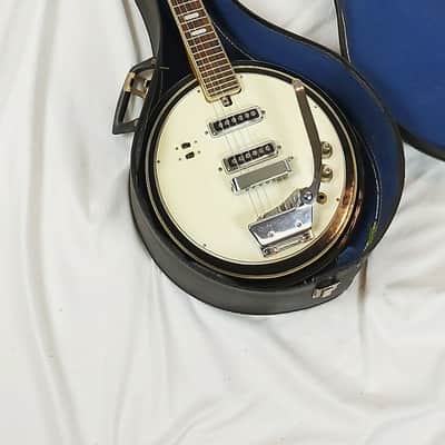 ULTRA RARE!! 1 Year Only -  1968 Kawai, Splendor, Winston, Banjo Shaped Electric Guitar CB-2V! image 5