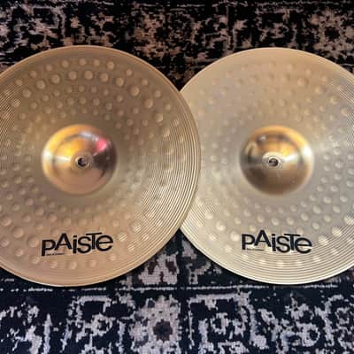 Paiste 13" 101 Brass Hi-Hat Cymbals (Pair) - Traditional image 3