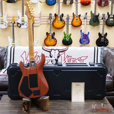 Jackson Custom Shop USA Signature Phil Collen PC Satin Stain Caramelized Flame Maple Fingerboard Satin Transparent Green image 9