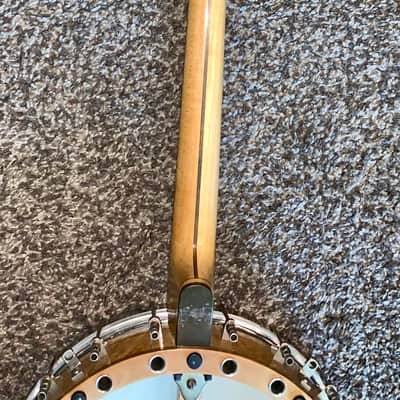 Old vintage Super triple x banjo 4 string made in the usa image 8