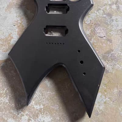Metallic Silver 7 String Warlock Style Guitar DIY Project Body image 1