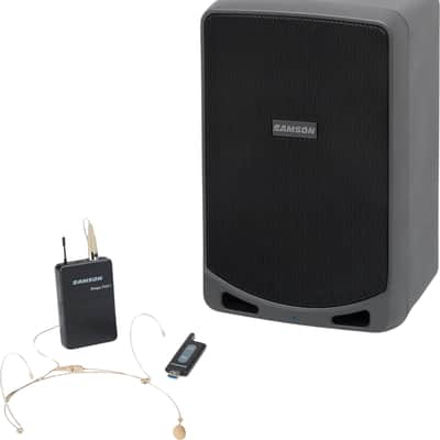 Samson XP106wDE Expedition Rechargeable Portable PA System, Wireless Headset Microphone, 100W image 9