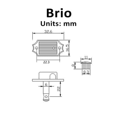 Brio 3 x 3 Pro Vintage Hybrid Style Keystone Button Nickel- Green Button image 10