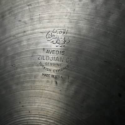 Zildijan Avedis Medium Thin Crash Ride 20“ (1950s), Vintage image 2