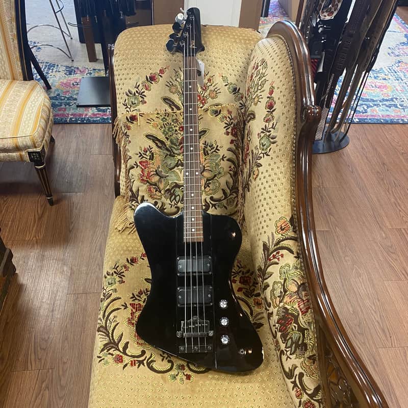 Greco Non-Reverse Thunderbird Bass 1988 Black image 1