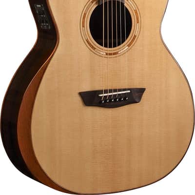 Washburn Comfort 20 Series Grand Auditorium Cutaway Acoustic Electric Guitar, Natural (WCG20SCE-O-U) image 1