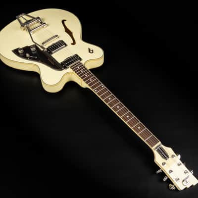 2018 Duesenberg Fullerton CC - Vintage White | German Semi-Hollow Thinline Tremolo P90 Pickup PLEK | CoA OHSC image 7