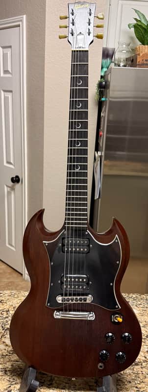 Gibson SG Special Faded Ebony Fretboard 2002 - 2004 - Worn Brown  / Crescent Moons