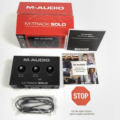 M-Audio M-Track Solo USB Audio Interface Black From Japan image 1