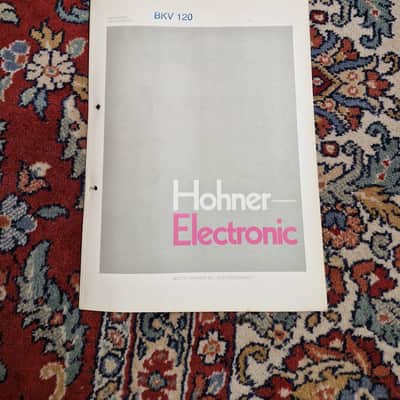 Hohner BKV 120 Schematics/Service Manual/Service Notes image 1
