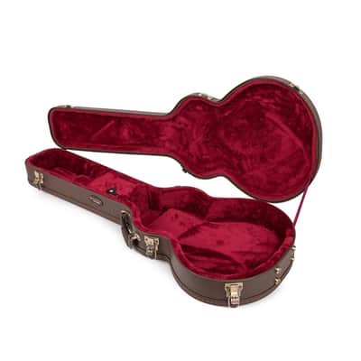 Deluxe Arch Top Wood Case LP-Style Guitars – Brown image 6