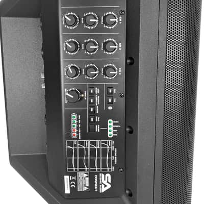 Seismic Connect - Powered 8 Inch Portable 2-Way Compact PA Speaker with Rechargeable Battery - All-In-One PA System image 8