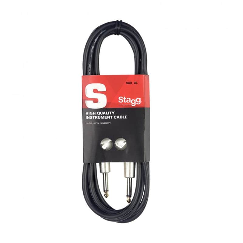 EMD Stagg S Series 6.3mm Jack to 6.3mm Jack cable (DL) 6m Blac...