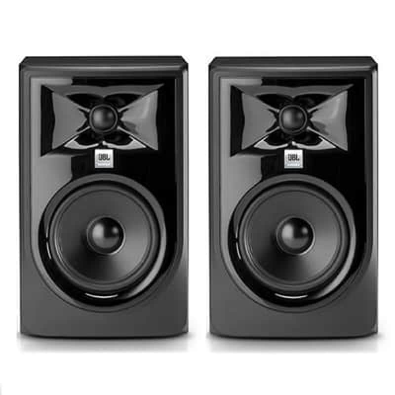 JBL LSR305 2-Way Active Studio Monitors (Pair) 2010s - Black image 1