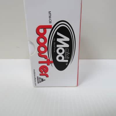 Modtone Mini-Mod Booster Guitar Pedal - White/Red image 4